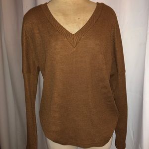 SHEIN V-neck drop shoulder top